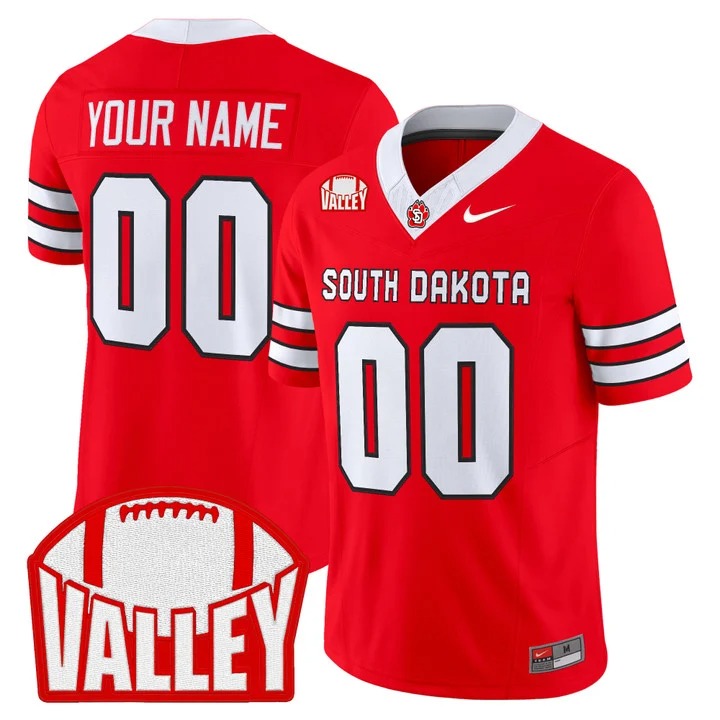 South Dakota Coyote 2026 Vapor Limited Custom Jersey Red - All Stitched