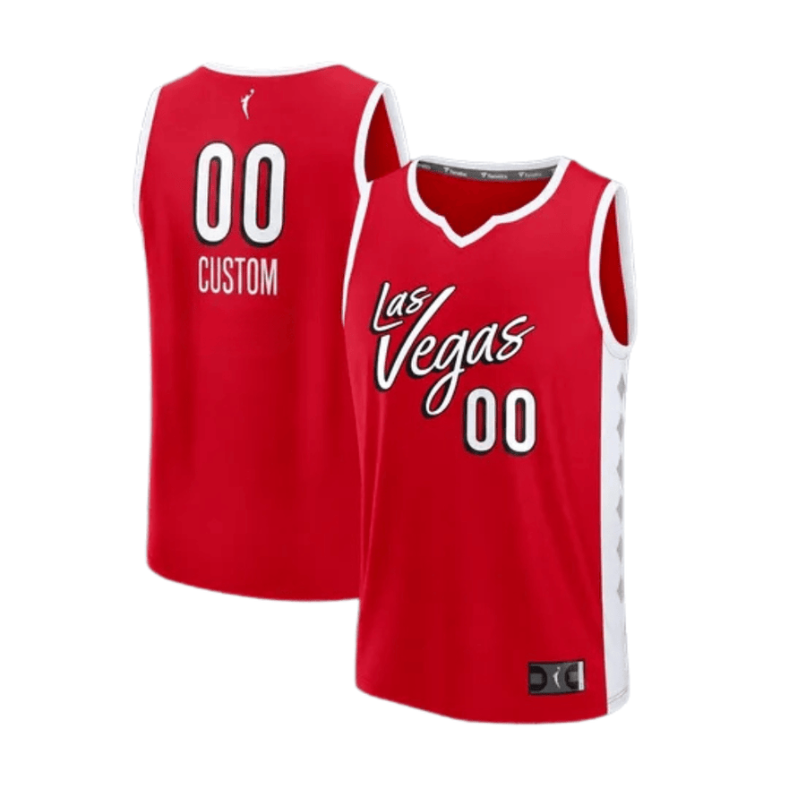 Las Vegas Aces Custom Jersey Red - All Stitched