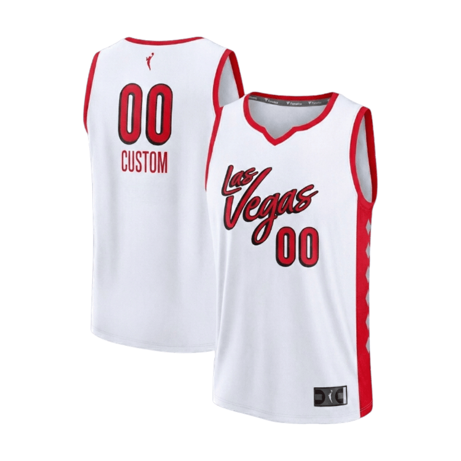 Las Vegas Aces Custom Jersey White - All Stitched