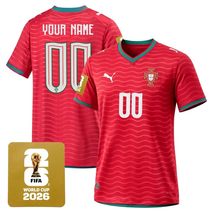 Portugal 2026 World Cup National Team Custom Jersey Red