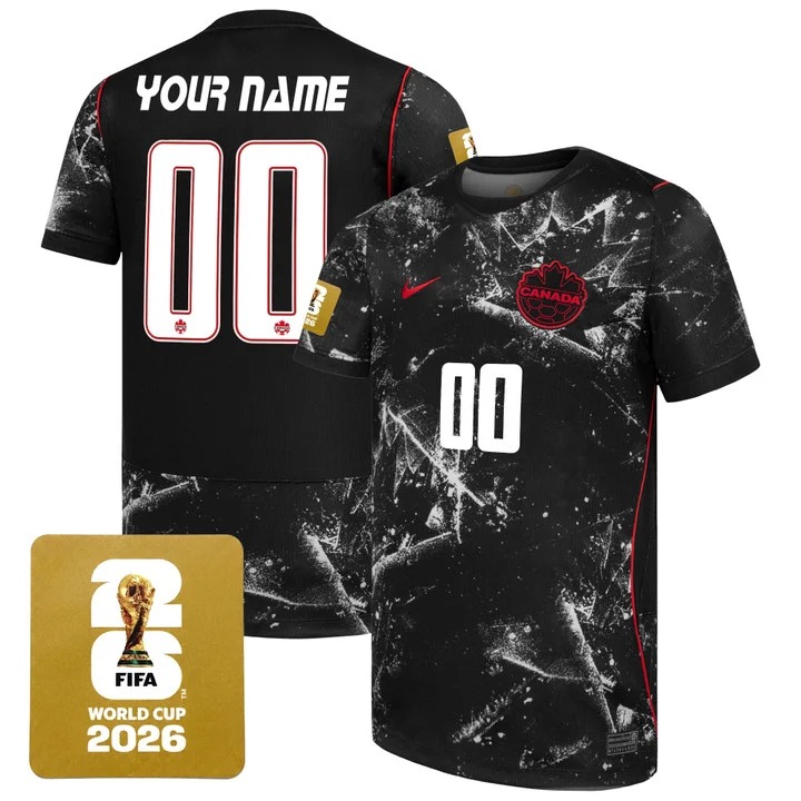 Canada 2026 World Cup National Team Custom Jersey Black