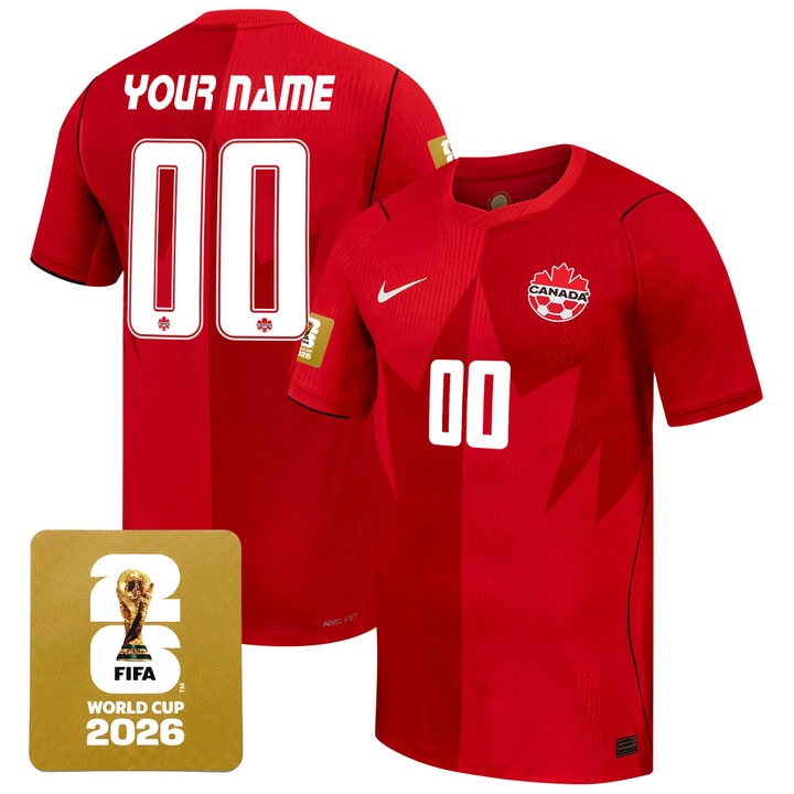 Canada 2026 World Cup National Team Custom Jersey Red