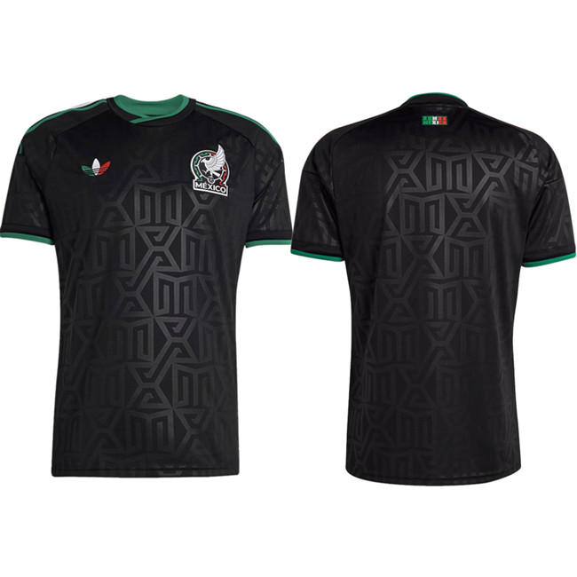 Men's Mexico Blank Black 2026 World Cup Away Soccer Jersey