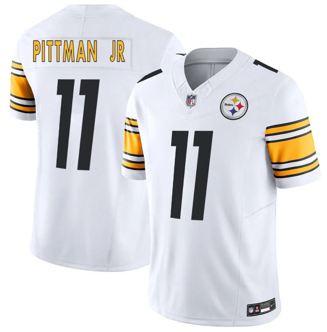 Men's Pittsburgh Steelers #11 Michael Pittman Jr. White F.U.S.E. Vapor Limited Stitched Football Jersey