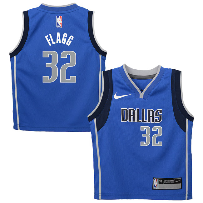 Toddlers Dallas Mavericks #32 Cooper Flagg Blue Icon Edition Swingman Stitched Basketball Jersey