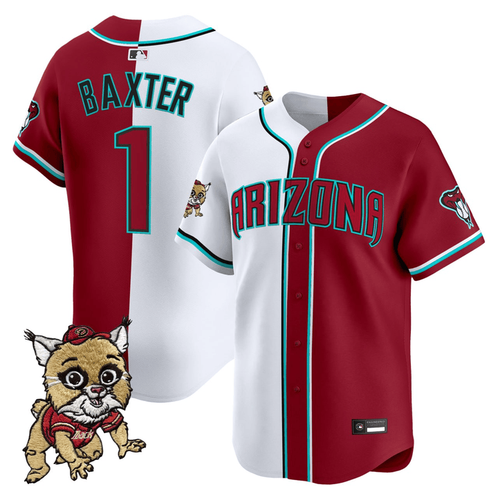 Arizona Diamondbacks #1 Baxter Split Jersey - All Stitched