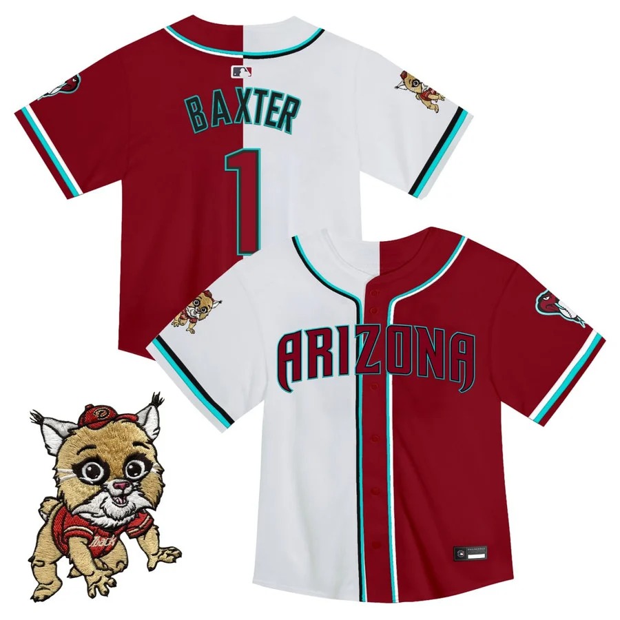 Toddler's Baxter Arizona Diamondbacks Split Jersey - All Stitched