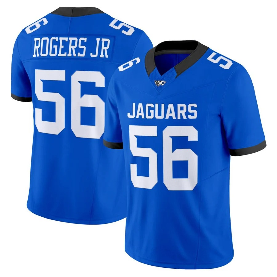 ROGERS JR #56 Stephenson High School Jersey Blue - All Stitched