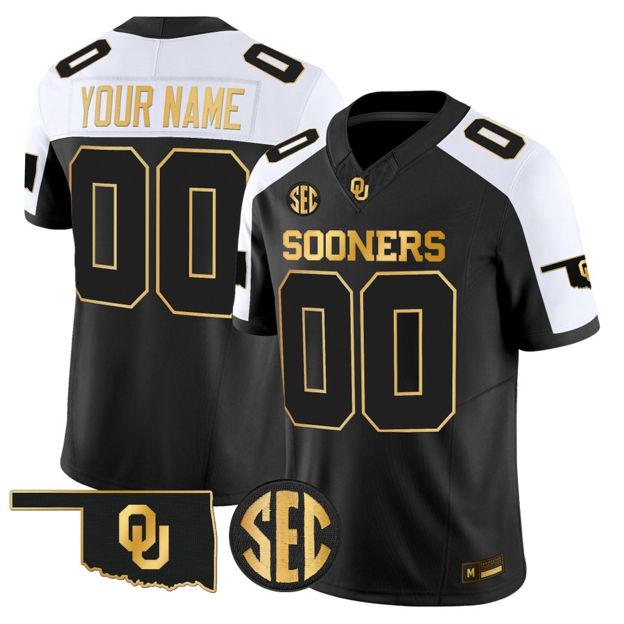 Oklahoma Sooners 2026 Gold Vapor Limited Custom Jersey Alternate - All Stitched