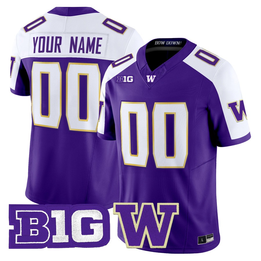 Washington Huskies 2026 Vapor Limited Custom Jersey Purple Alternate - All Stitched