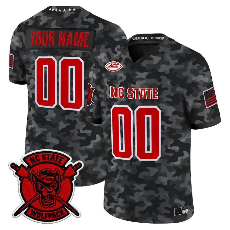 NC State Wolfpack 2026 'Honor and Support' Vapor Limited Custom Jersey - All Stitched