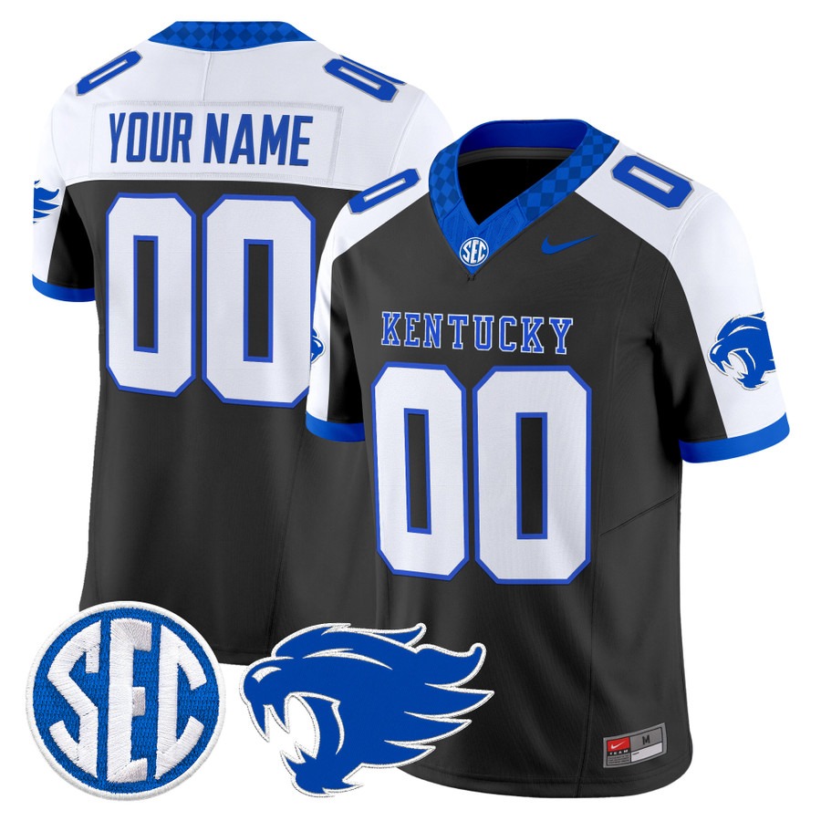 Kentucky Wildcats 2026 Vapor Limited Custom Jersey Black Alternate - All Stitched