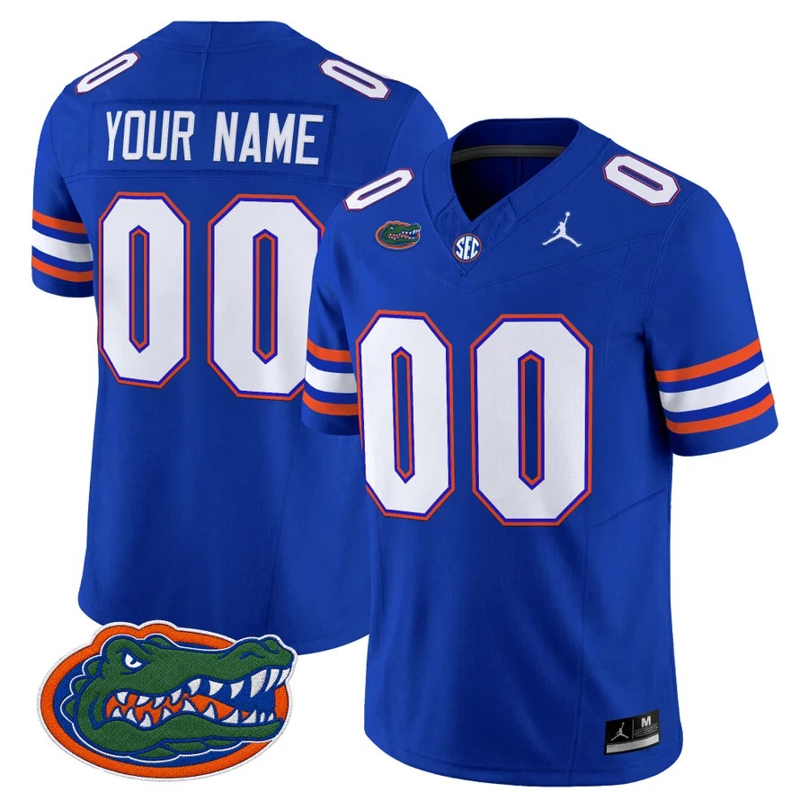 Florida Gators 2026 Vapor Limited Custom Jersey Royal - All Stitched