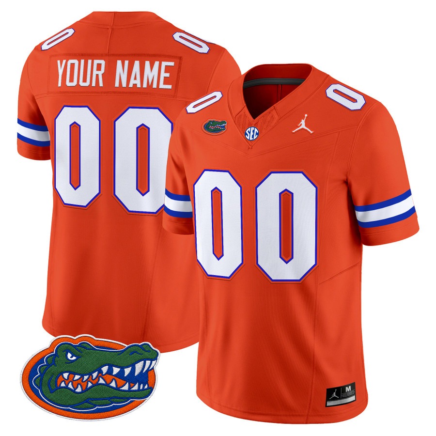 Florida Gators 2026 Vapor Limited Custom Jersey Orange - All Stitched