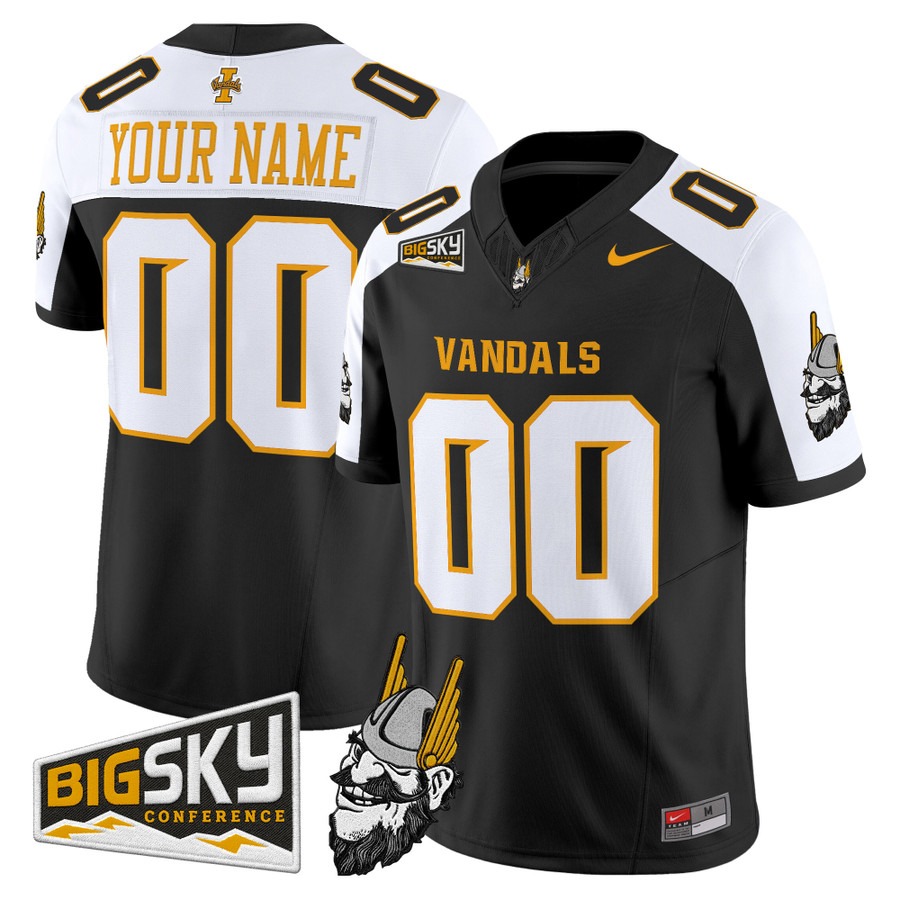 Idaho Vandals 2026 Vapor Limited Custom Jersey Black Alternate - All Stitched