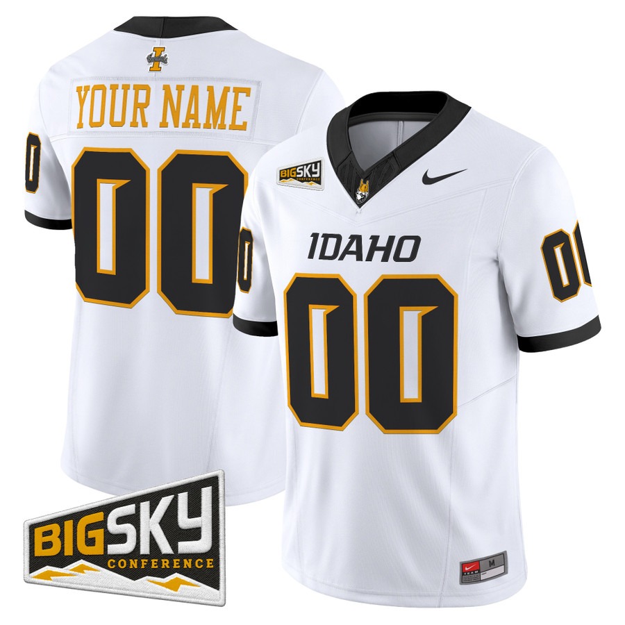 Idaho Vandals 2026 Vapor Limited Custom Jersey White - All Stitched
