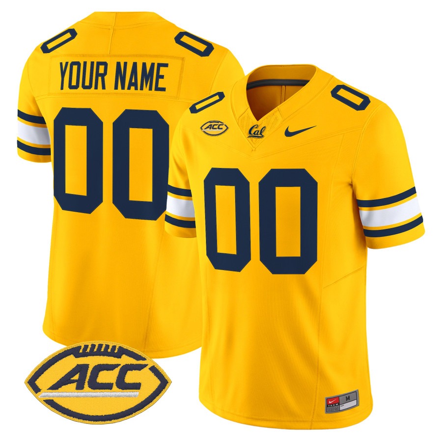 California Golden Bears 2026 Vapor Limited Custom Jersey Gold - All Stitched