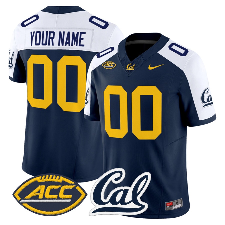 California Golden Bears 2026 Vapor Limited Custom Jersey Navy Alternate - All Stitched