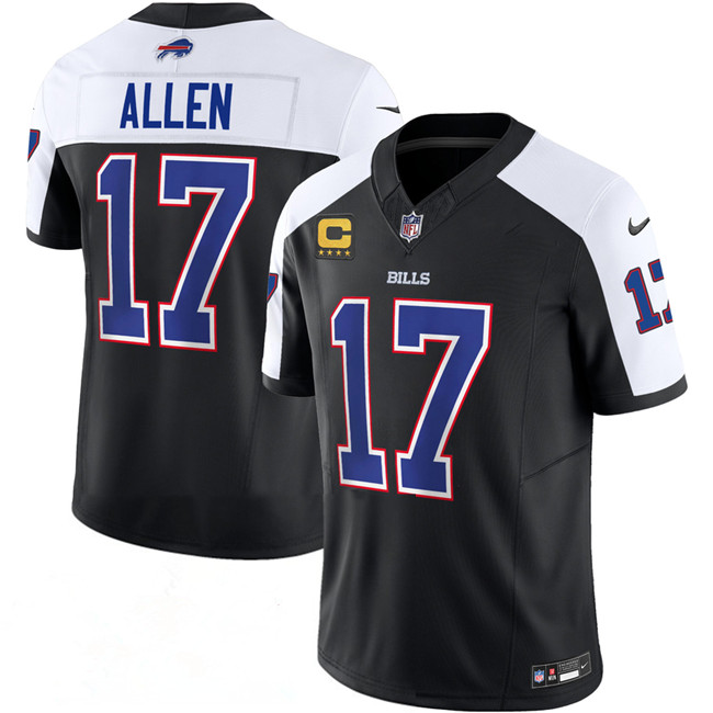 Men & Women & Youth Buffalo Bills #17 Josh Allen Black Alternate 2026 F.U.S.E. 4-Star C Patch Vapor Untouchable Limited Stitched Football Jersey