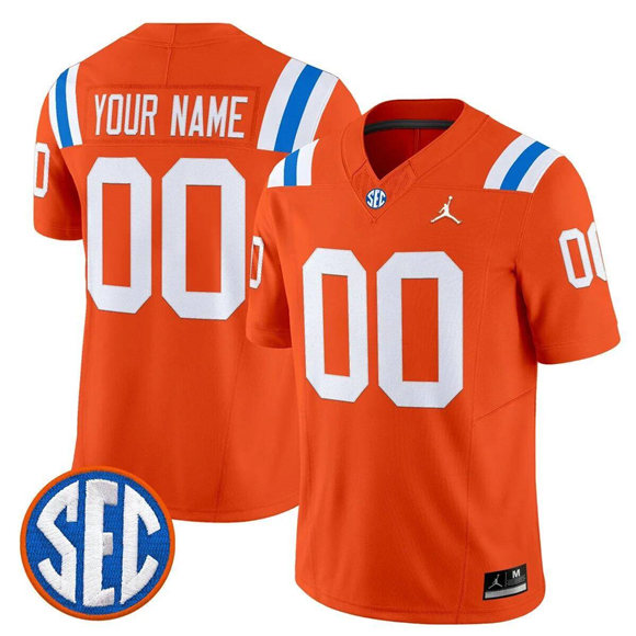 Men & Women & Youth Florida Gators Custom Orange F.U.S.E. 1960s Throwback Vapor Limited Stitched Football Jersey