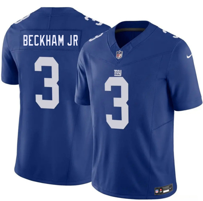Men & Women & Youth New York Giants #3 Odell Beckham Jr Blue 2026 F.U.S.E. Vapor Untouchable Limited Stitched Jersey