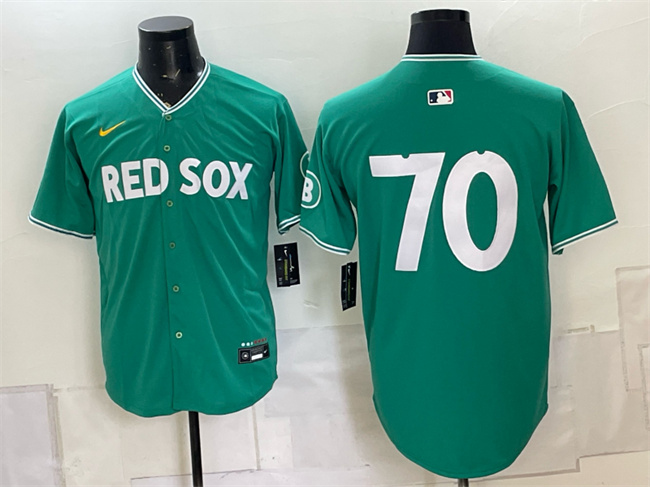 Men's Boston Red Sox #70 Payton Tolle Green 2025 City Connect Limited Stitched Baseball Jersey