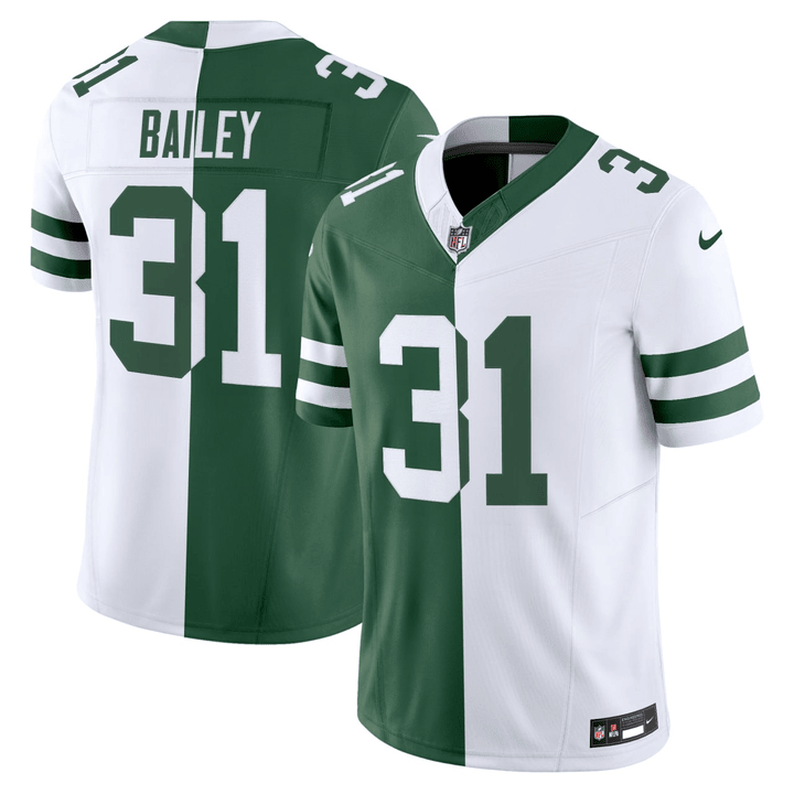 David Bailey #31 New York Jets Split Jersey - All Stitched