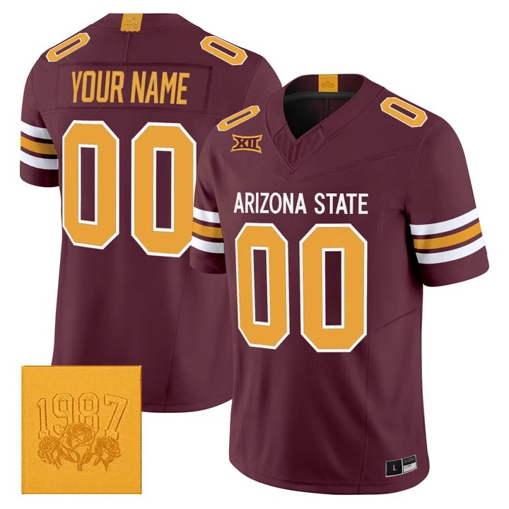 Arizona State Sun Devils Roses & Devils Vapor Limited Custom Jersey - All Stitched