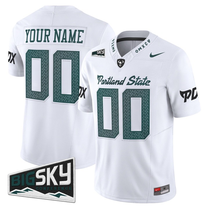 Portland State Vikings The Storm Vapor Limited Custom Jersey White - All Stitched