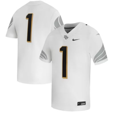 #1 UCF Knights Nike Away Game Football Jersey - White