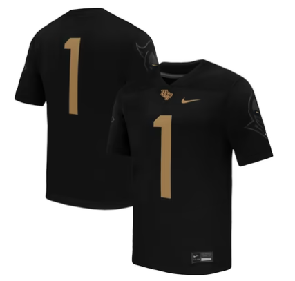 #1 UCF Knights Nike Alternate Game Football Jersey - Black