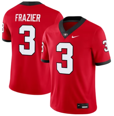 #3 Nate Frazier Georgia Bulldogs Nike Home Game Jersey - Red