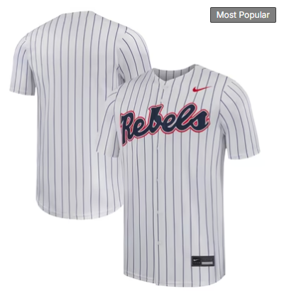 Ole Miss Rebels Nike Limited Baseball Jersey - White
