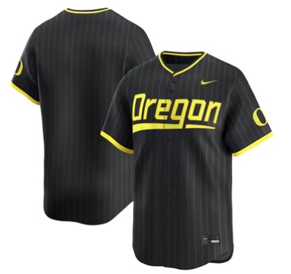 Oregon Ducks Nike Baseball Limited Jersey - Black