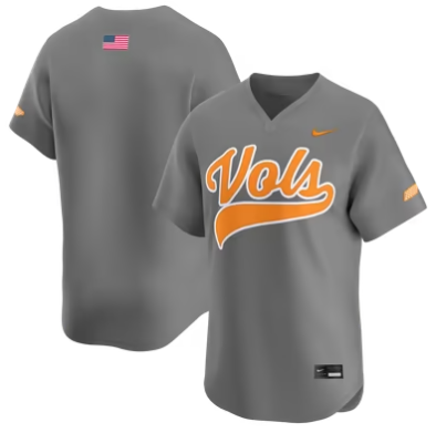 Tennessee Volunteers Nike Alternate Limited Baseball Jersey - Gray
