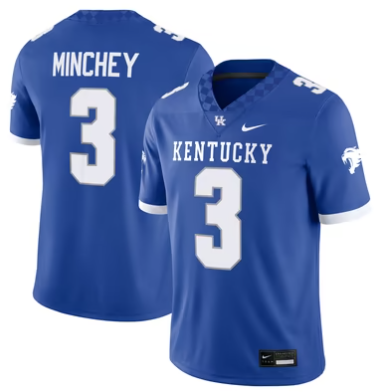 #3 Kenny Minchey Kentucky Wildcats Nike Home Game Jersey - Royal