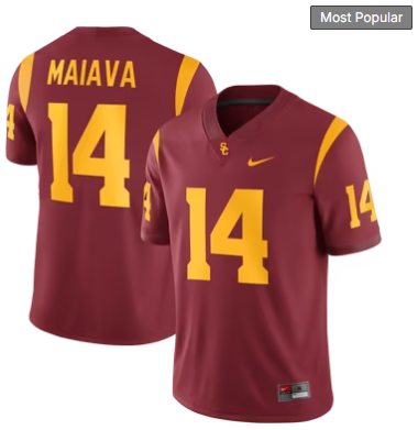 #14 Jayden Maiava USC Trojans Nike Game Football Jersey - Cardinal
