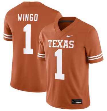 #1 Ryan Wingo Texas Longhorns Nike Game Football Jersey - Texas Orange