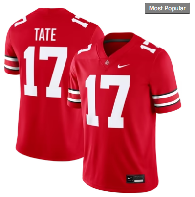 #17 Carnell Tate Ohio State Buckeyes Nike Game Jersey - Scarlet