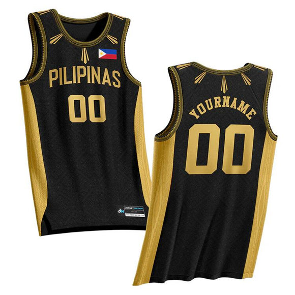 Men's & Women & Youth Philippines 'Luzviminda' Custom Black Basketball Jersey