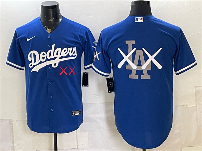 Men's Los Angeles Dodgers Royal Vapor Premier Limited Stitched Baseball Jersey