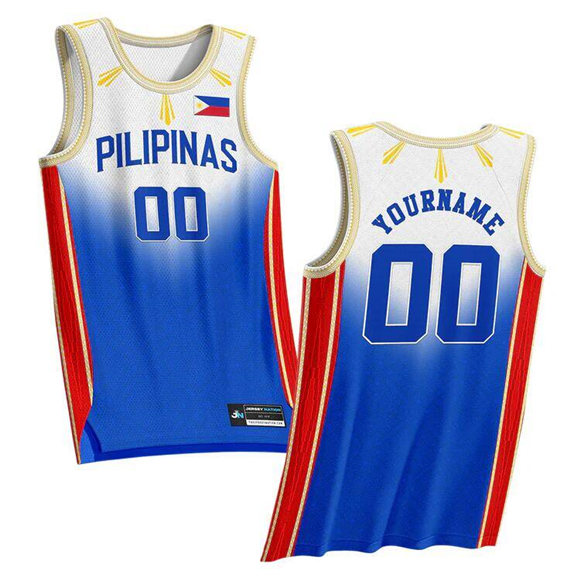 Men's & Women & Youth Philippines 'Luzviminda' Custom Royal Basketball Jersey