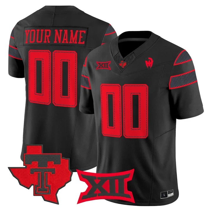 Texas Tech Red Raiders 2026 Vapor Limited Custom Jersey - All Stitched