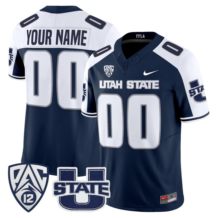 Utah State Aggies 2026 Vapor Limited Custom Jersey Navy Alternate - All Stitched