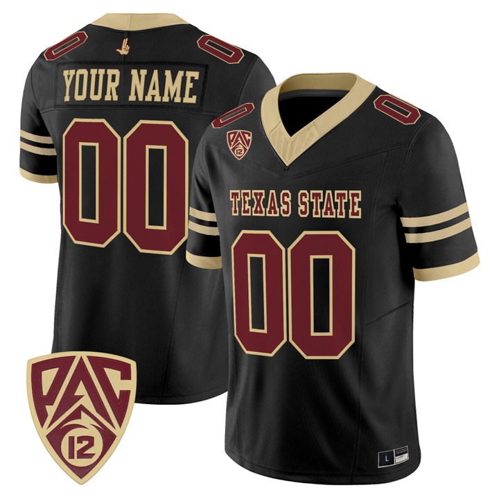 Texas State Bobcats 2026 Vapor Limited Custom Jersey Black - All Stitched