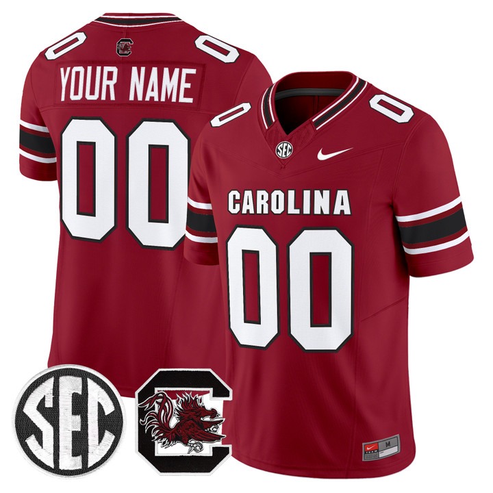 South Carolina Gamecocks 2026 Vapor Limited Custom Jersey Garnet V2 - All Stitched