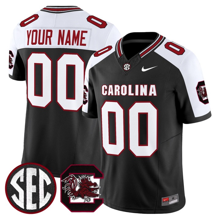 South Carolina Gamecocks 2026 Vapor Limited Custom Jersey Black Alternate V2 - All Stitched