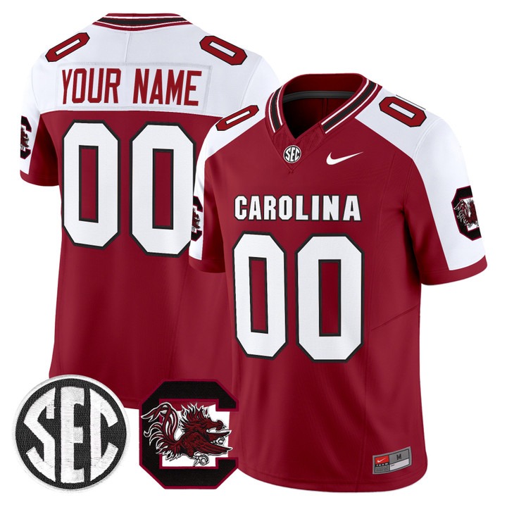 South Carolina Gamecocks 2026 Vapor Limited Custom Jersey Garnet Alternate V2 - All Stitched