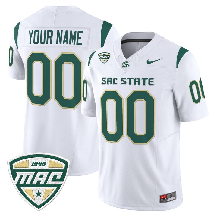 Sacramento State Hornets 2026 Vapor Limited Custom Jersey White - All Stitched