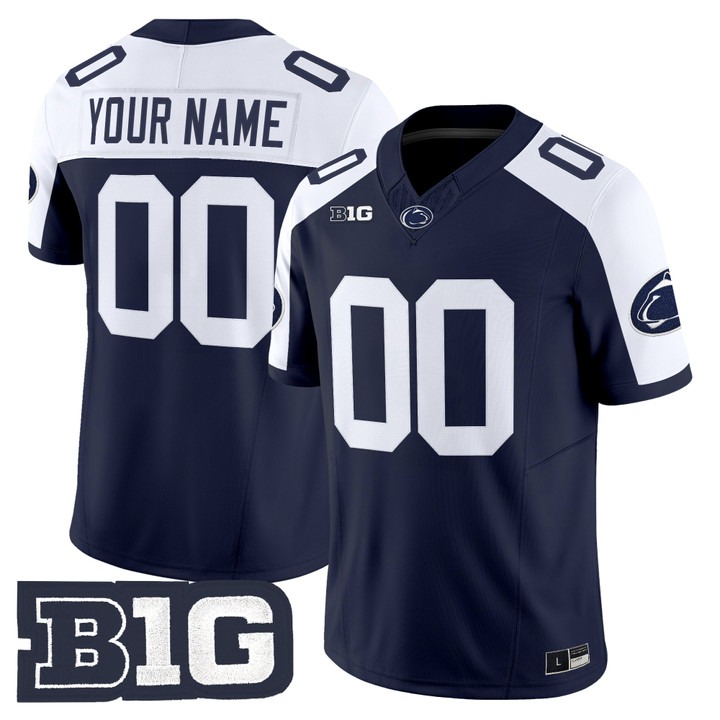 Penn State Nittany Lions 2026 Vapor Limited Custom Jersey Navy Alternate - All Stitched